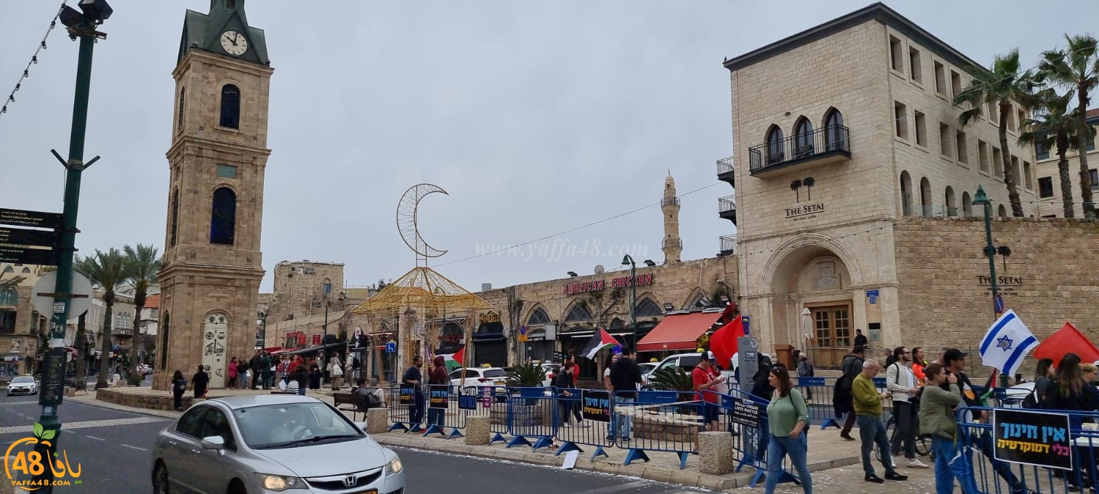  يافا: تظاهرة في دوار الساعة ضد خطة الاصلاح القضائي